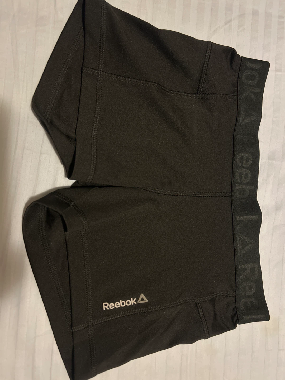 New Reebok Wor Fit Knit Shorts - Black - Size Medium