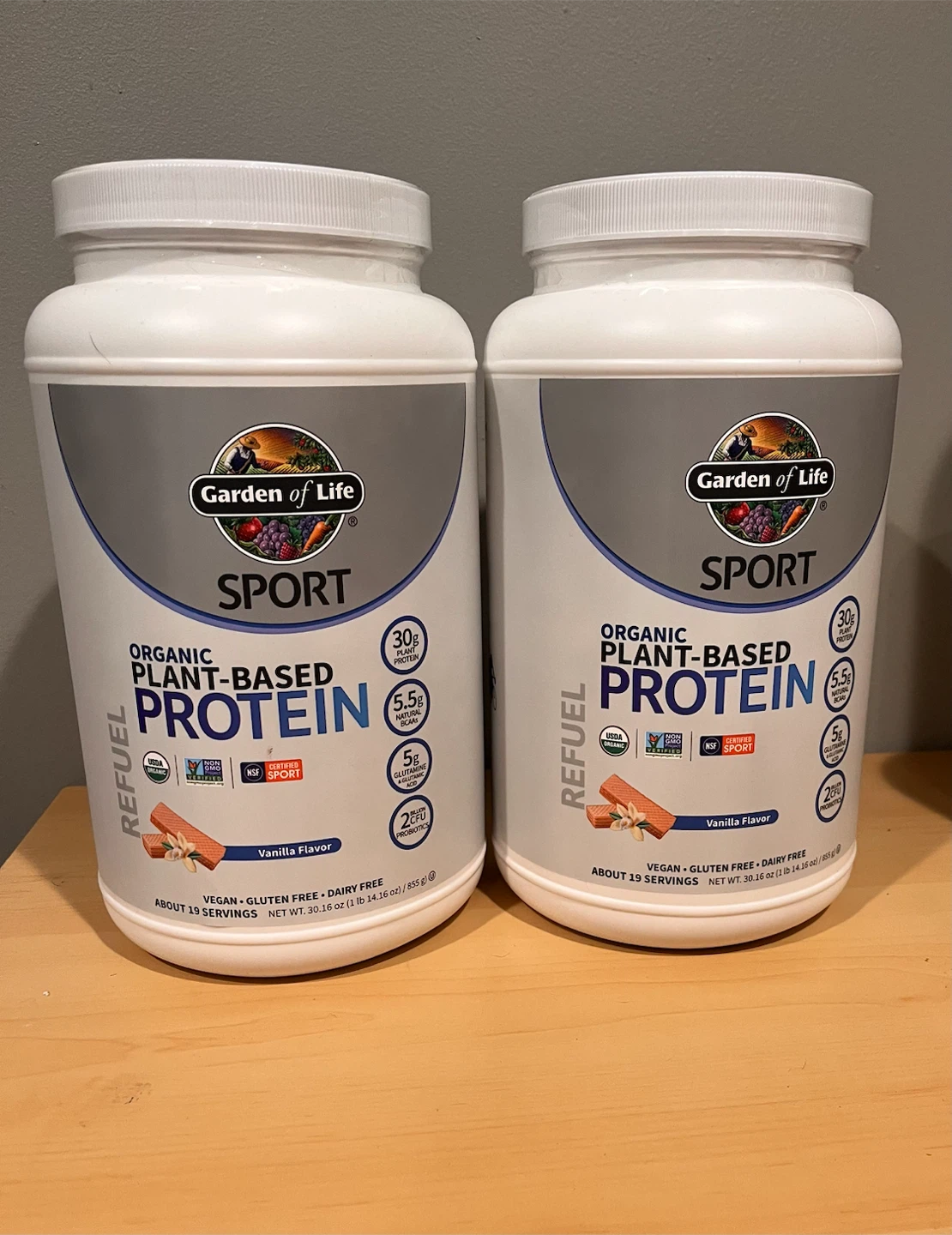 2 Garden of Life Sport Plant-Based Protein Vanilla
