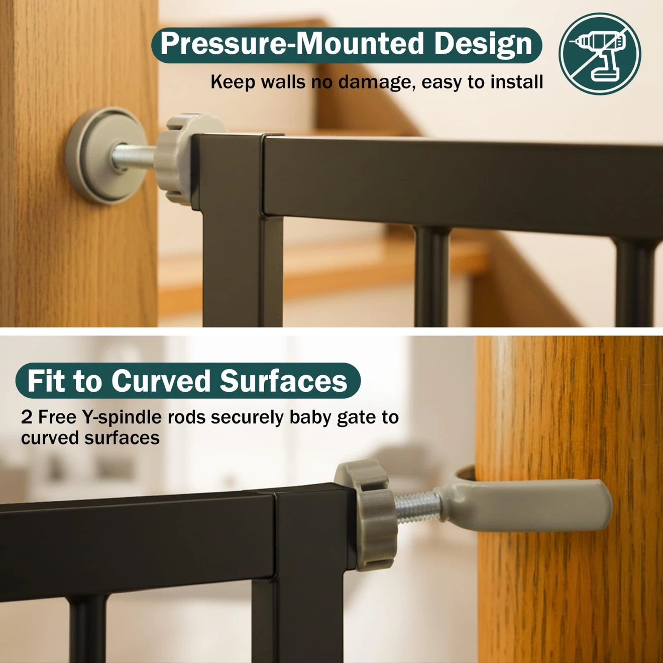 Mumeasy Extra Tall Baby and Pet Safety Gate - photo 5