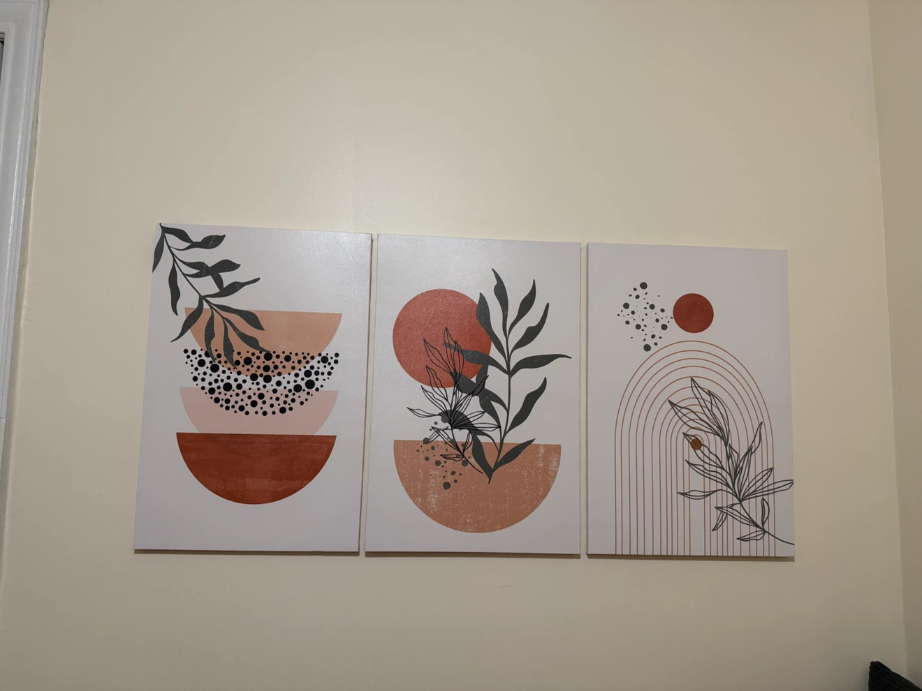 Set of 3 Boho Minimalist Wall Art Prints