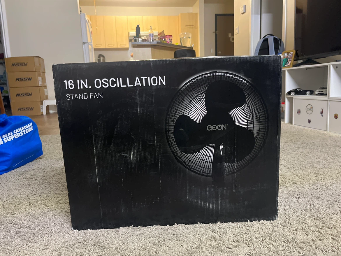 GOON 16-Inch Oscillating Stand Fan