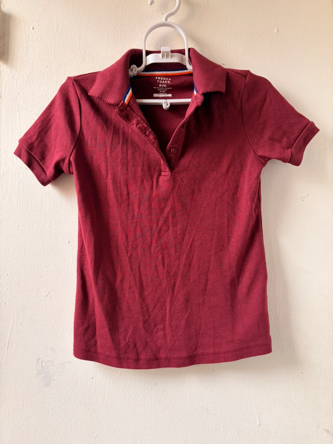 Girls school uniform shirt size 7/8