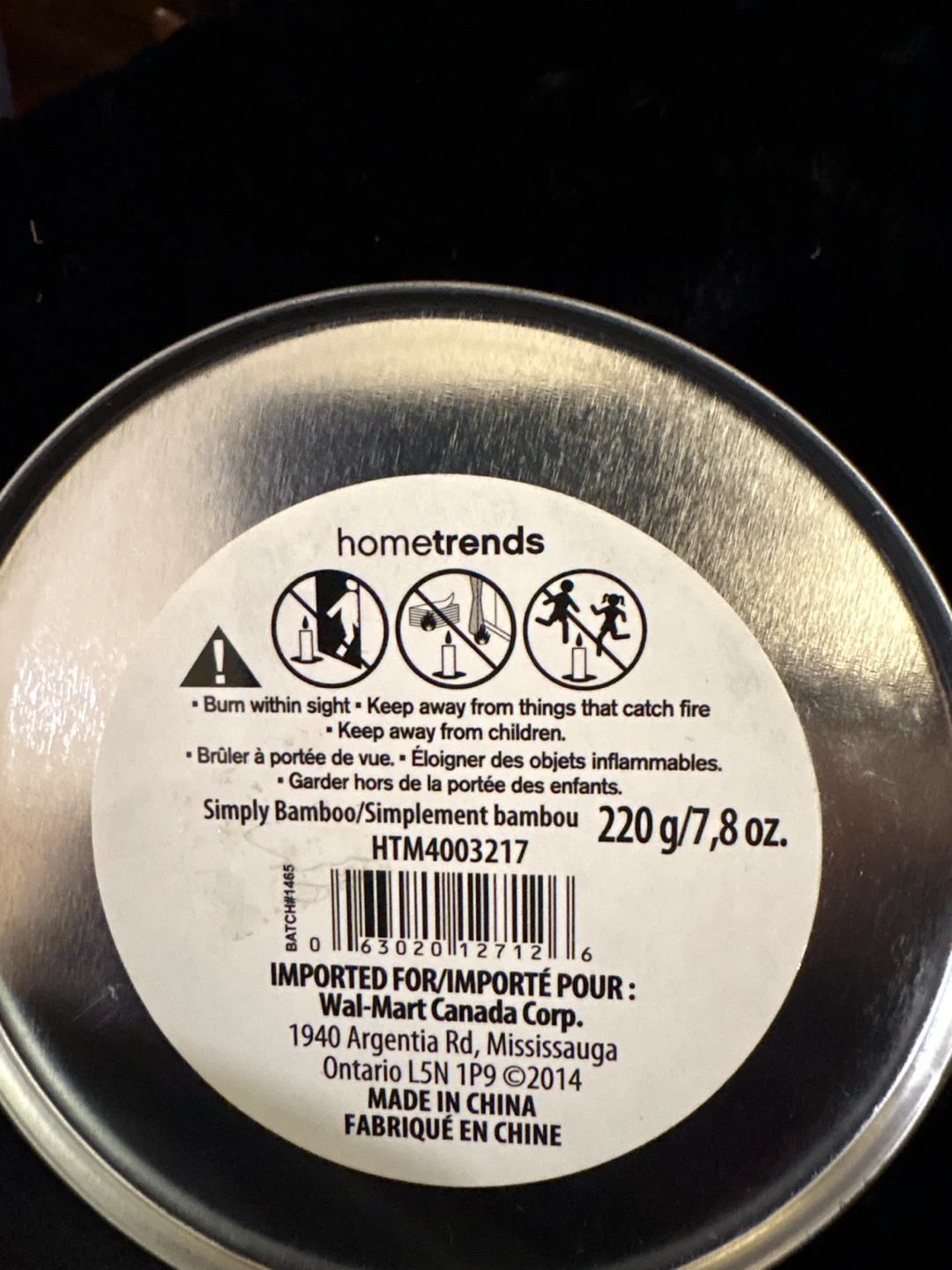 Hometrends Simply Bamboo Candle - photo 3
