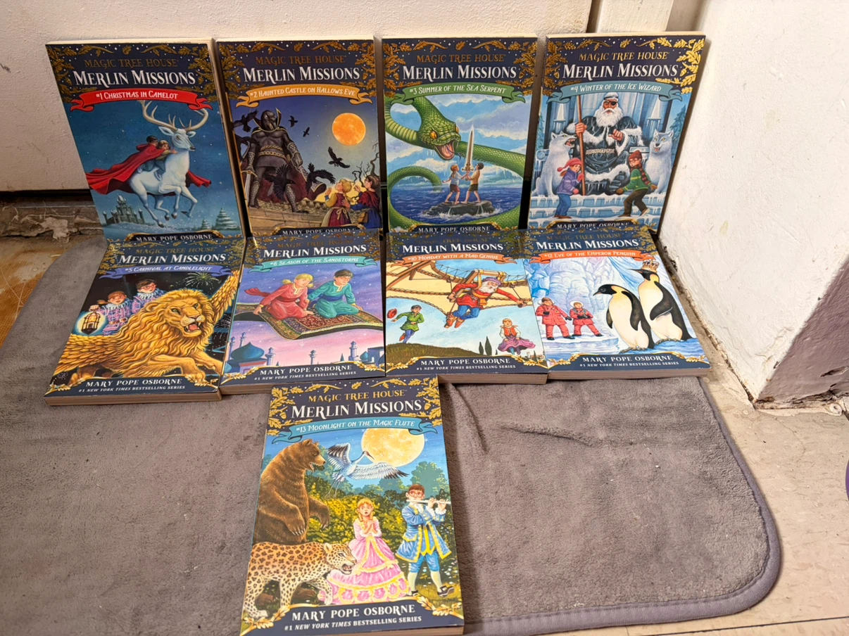 Magic tree house books 1-6,10,12,13