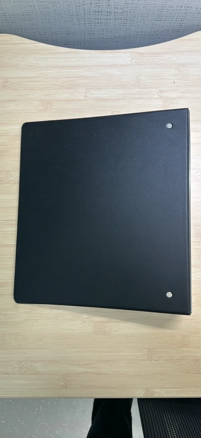 Black 3-Ring Binder - photo 2