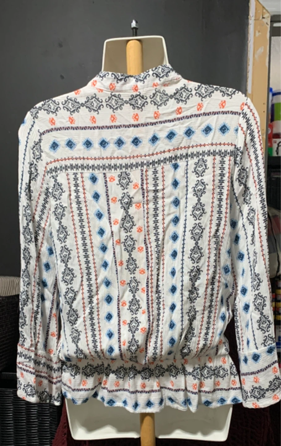 Dulce Carola Printed Long Sleeve Blouse - photo 2