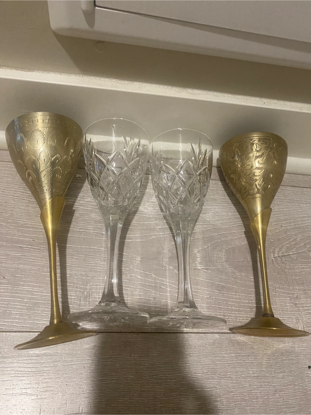 Set of 4 Mixed Decorative Goblets - photo 3