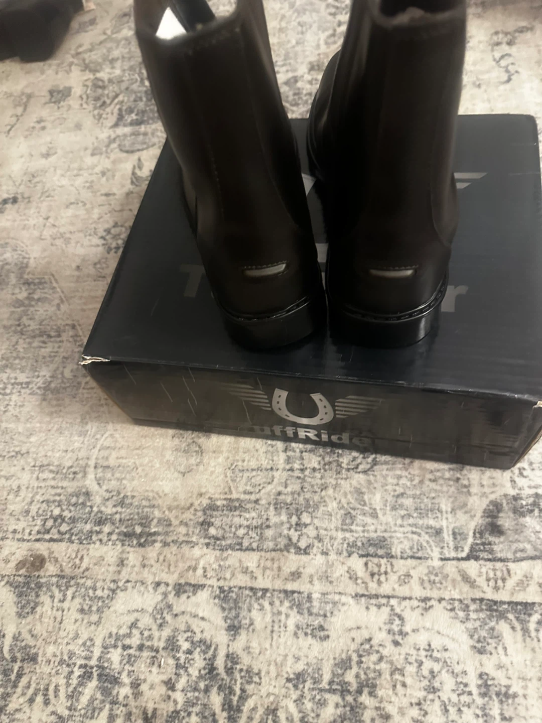 TuffRider Women's Starter Front Zip Paddock Boots, Mocha