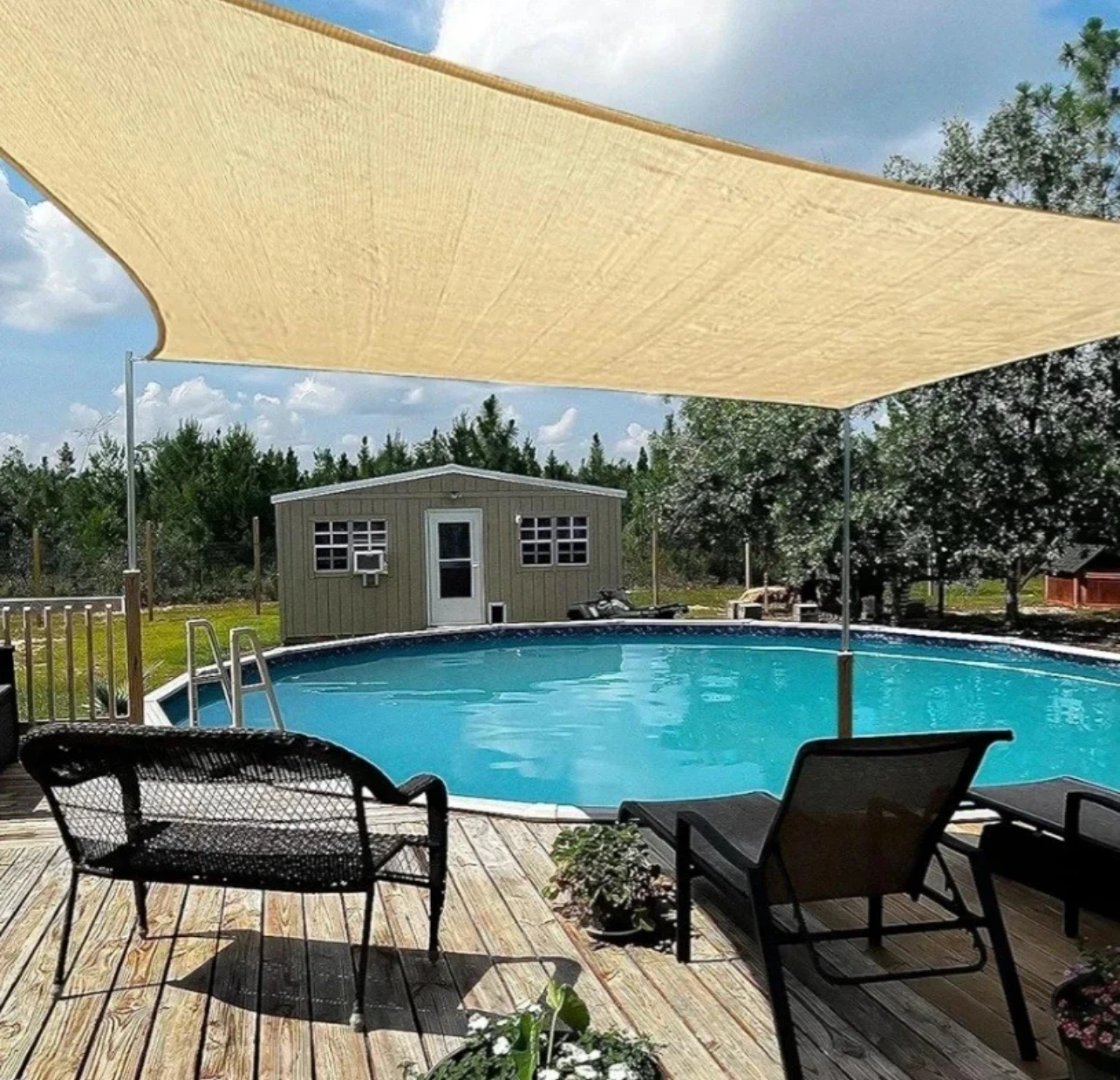 10” x 8” SHELTER Sun Shade Sail Tan - photo 5
