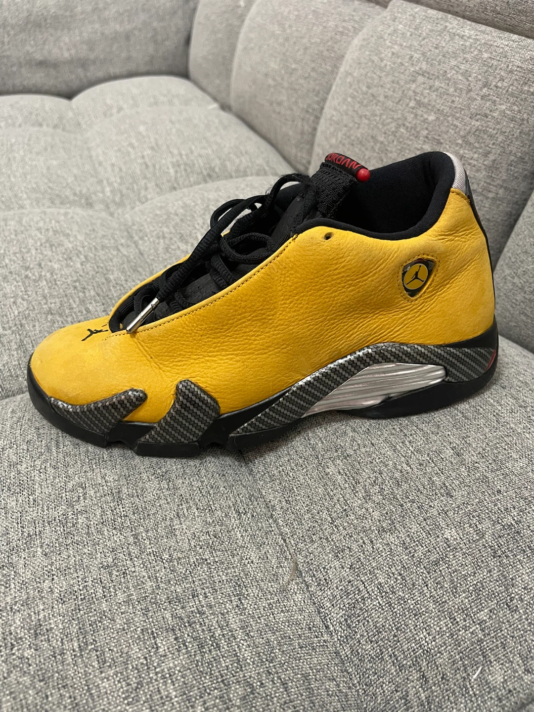 Air Jordan 14 Retro Yellow Sneakers - photo 5