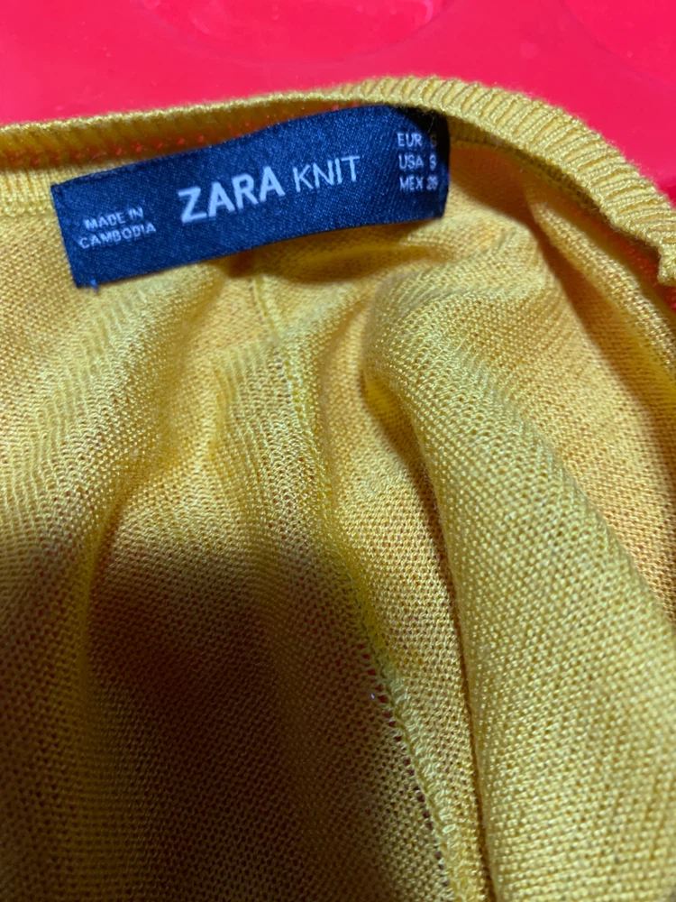 Zara Knit Yellow Sweater - photo 3