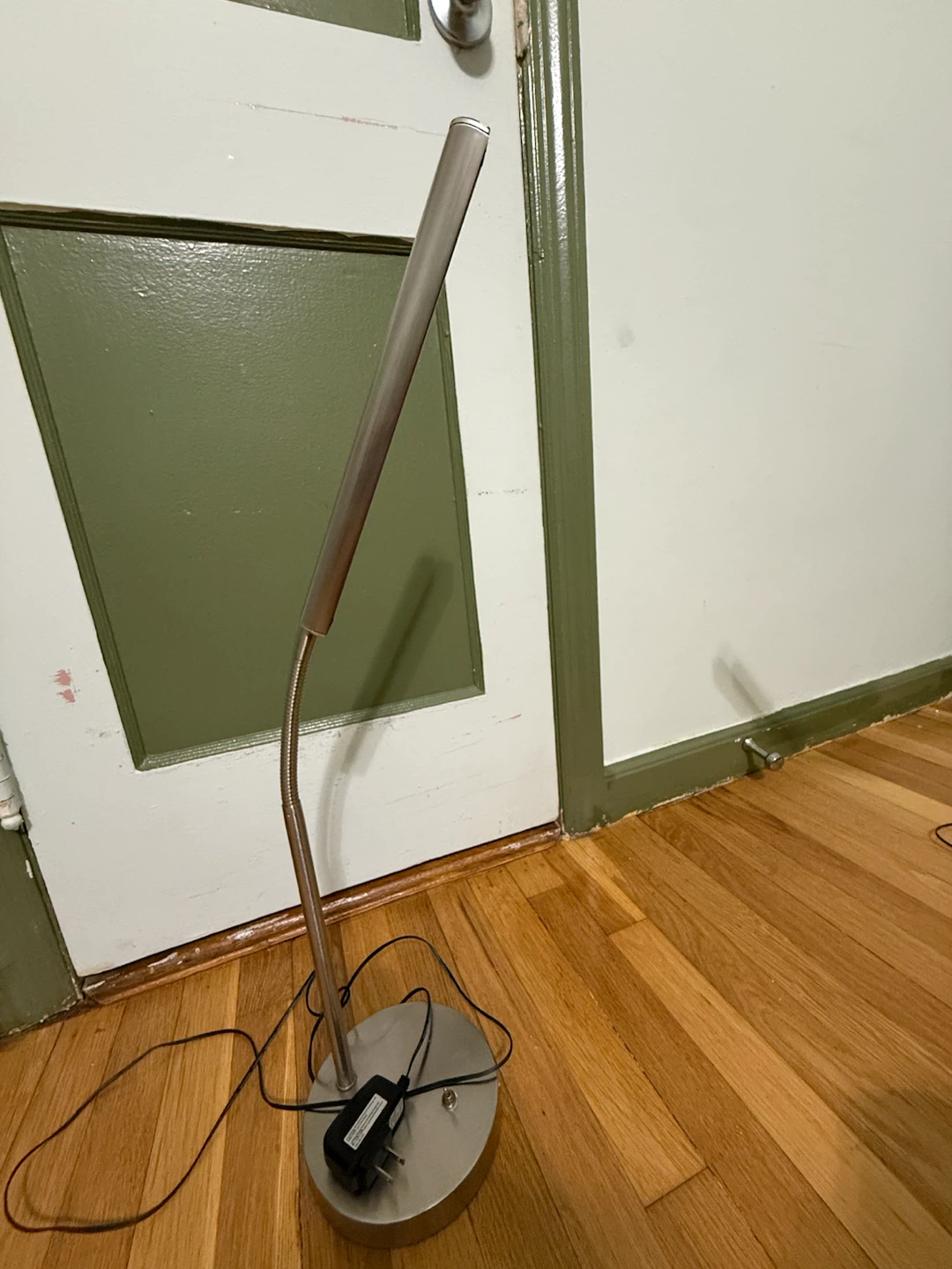 Modern Silver LED Desk Lamp