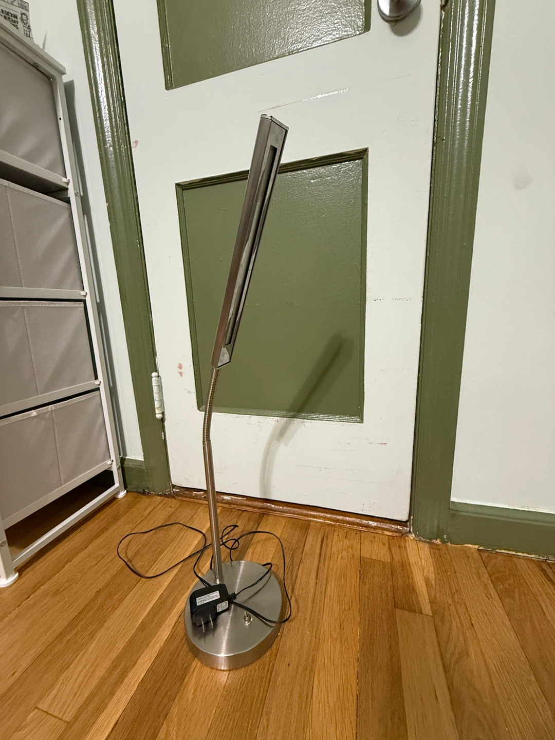 Modern Silver LED Desk Lamp - photo 2