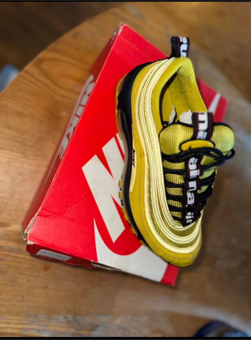 Nike Air Max 97 Yellow/Black Size 5Y - photo 3