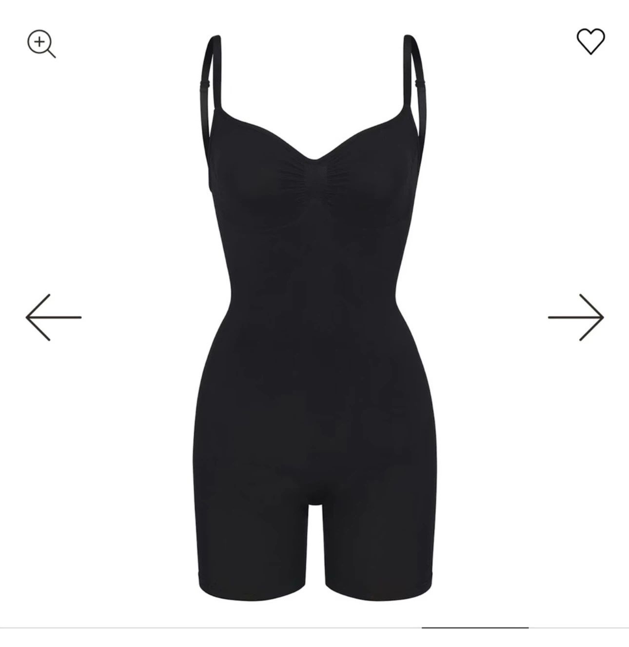 SKIMS Seamless Sculpt Low Back Mid Thigh Bodysuit (size s)