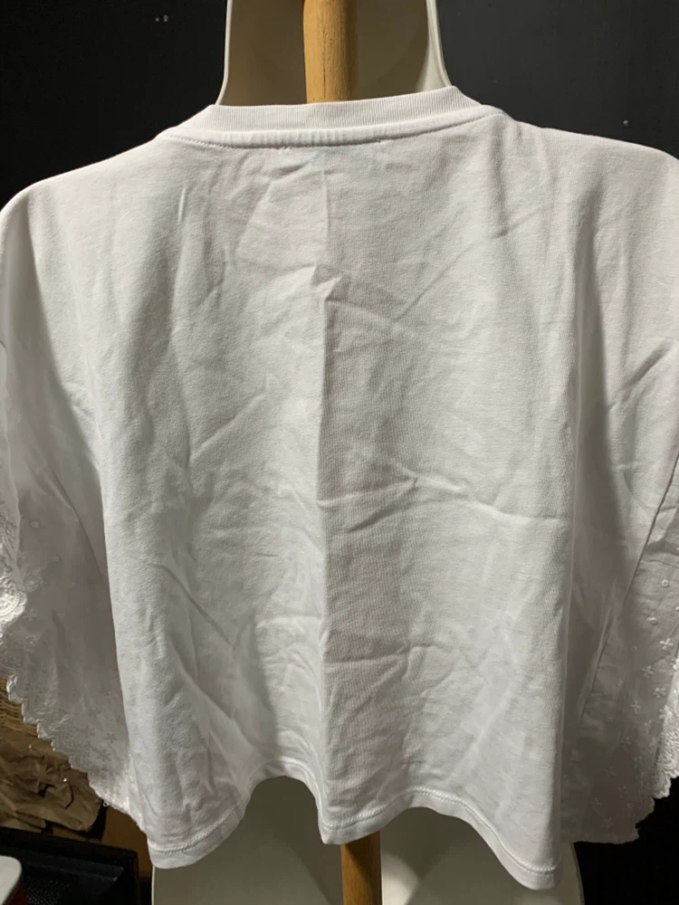 Zara white embroidered sleeve top - photo 3