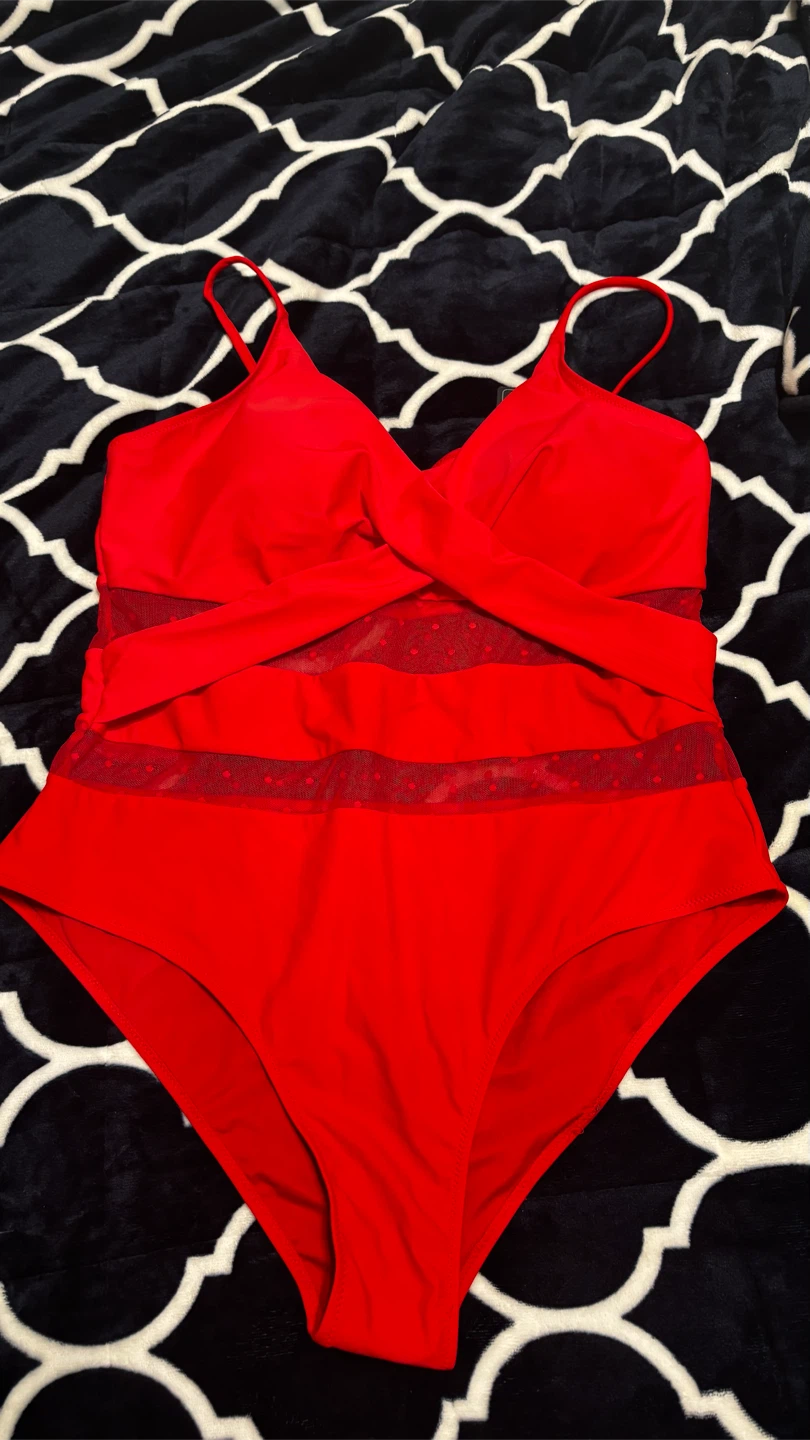 BMJL Red One-Piece Swimsuit XL