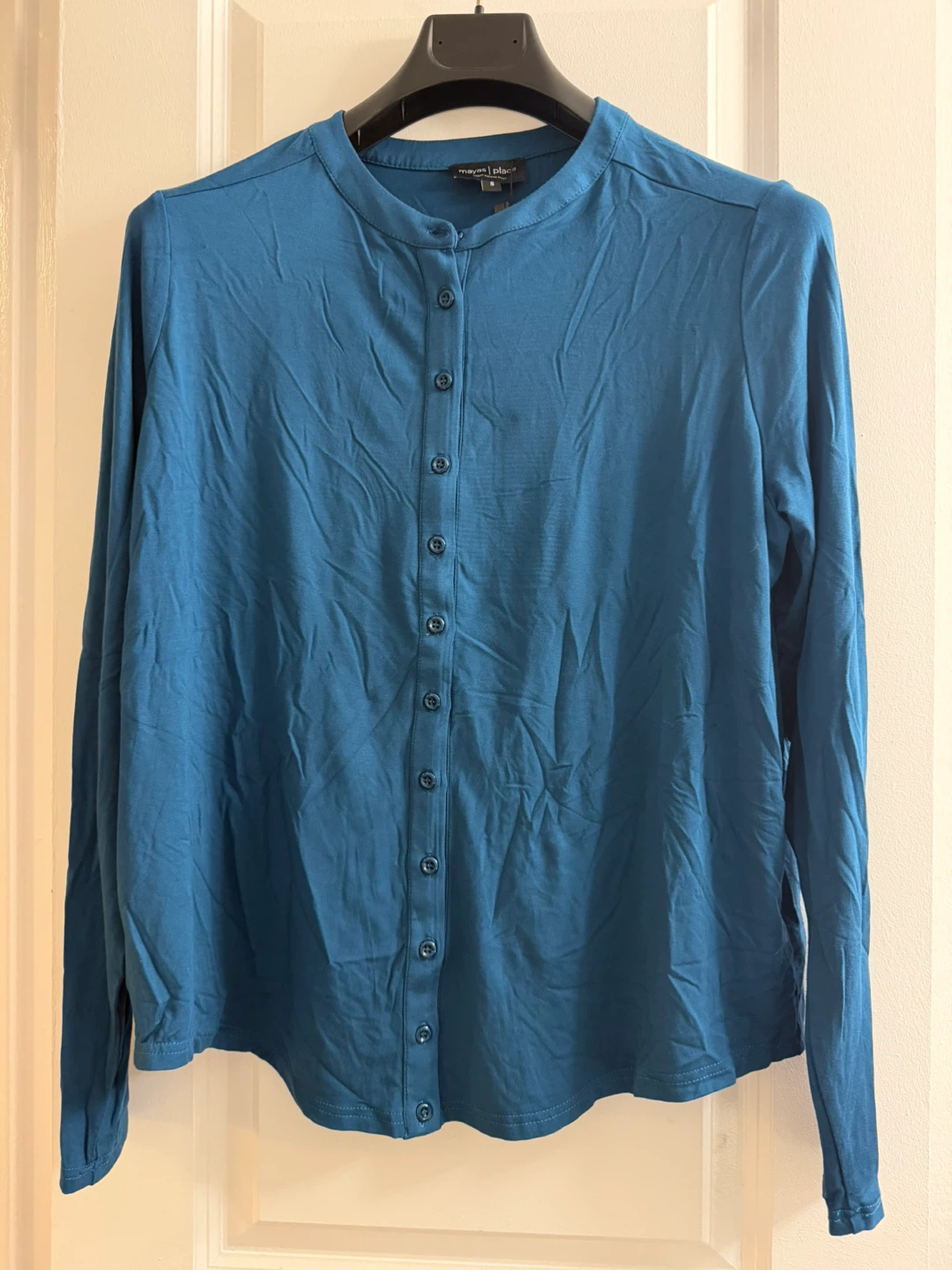 Maya's Place Teal Button Down - Size Small - photo 2