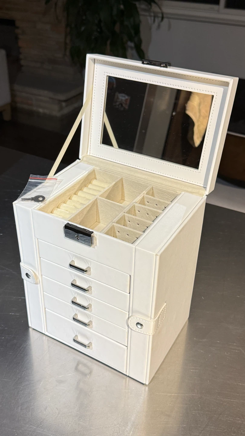 White Multi-Layer Jewellery Box - photo 2