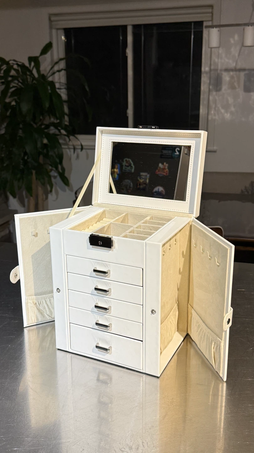 White Multi-Layer Jewellery Box - photo 3