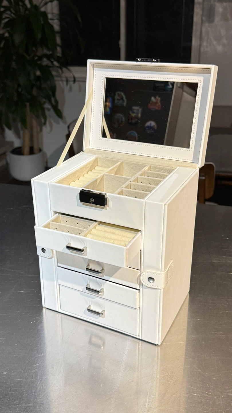 White Multi-Layer Jewellery Box - photo 4