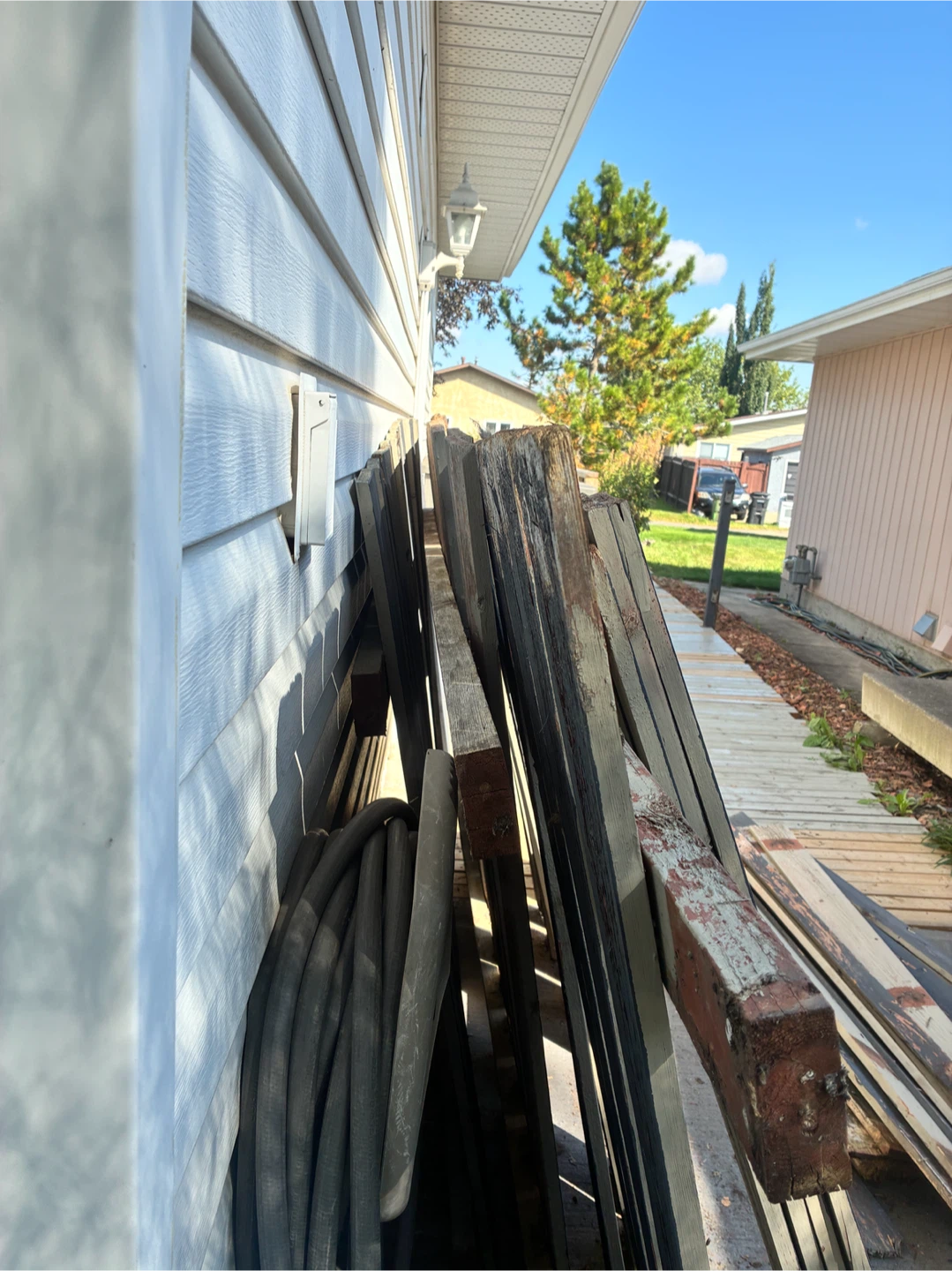Assorted Used Wooden Fence Panels