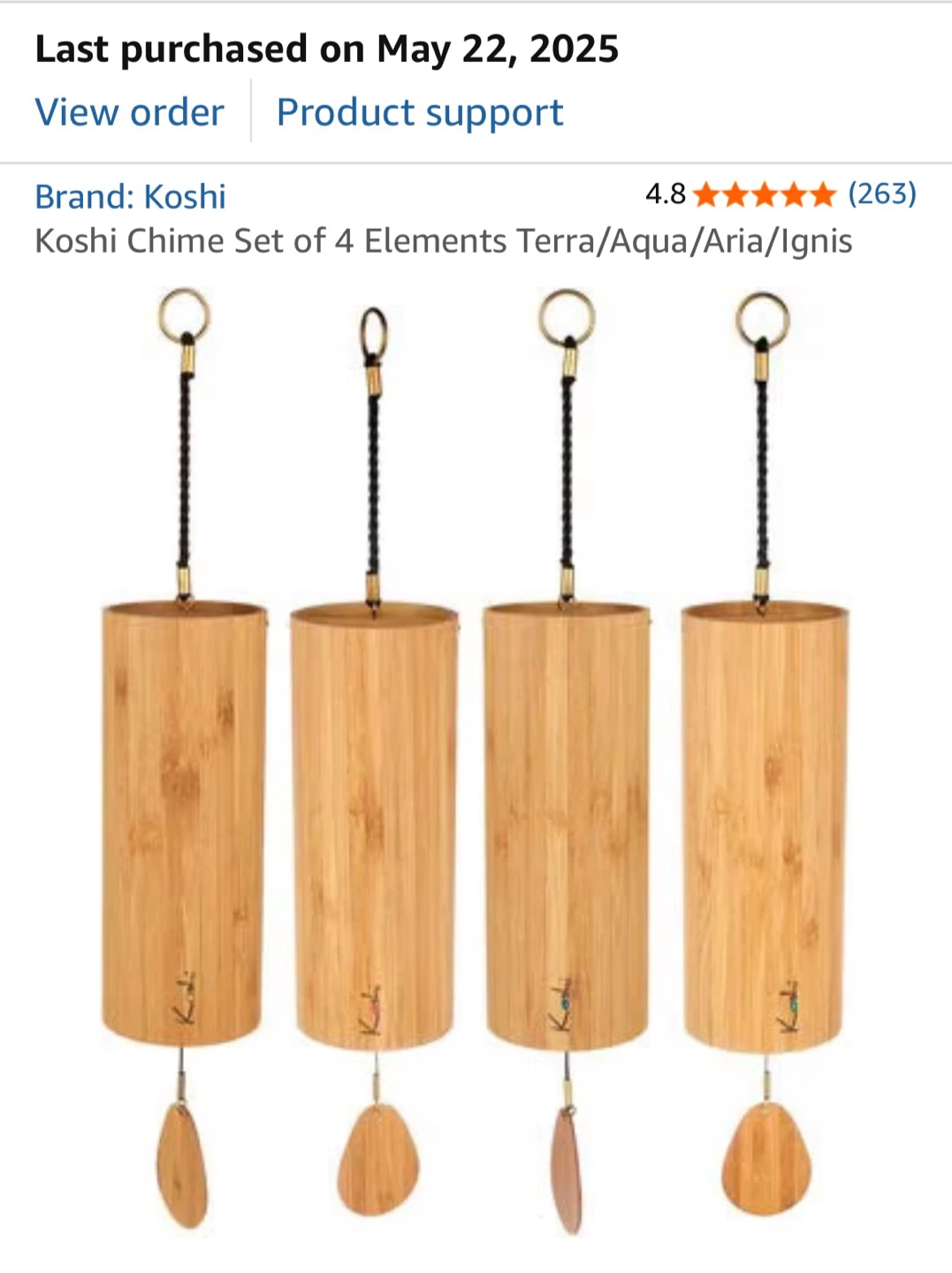 Koshi Chime Set of 4 Elements