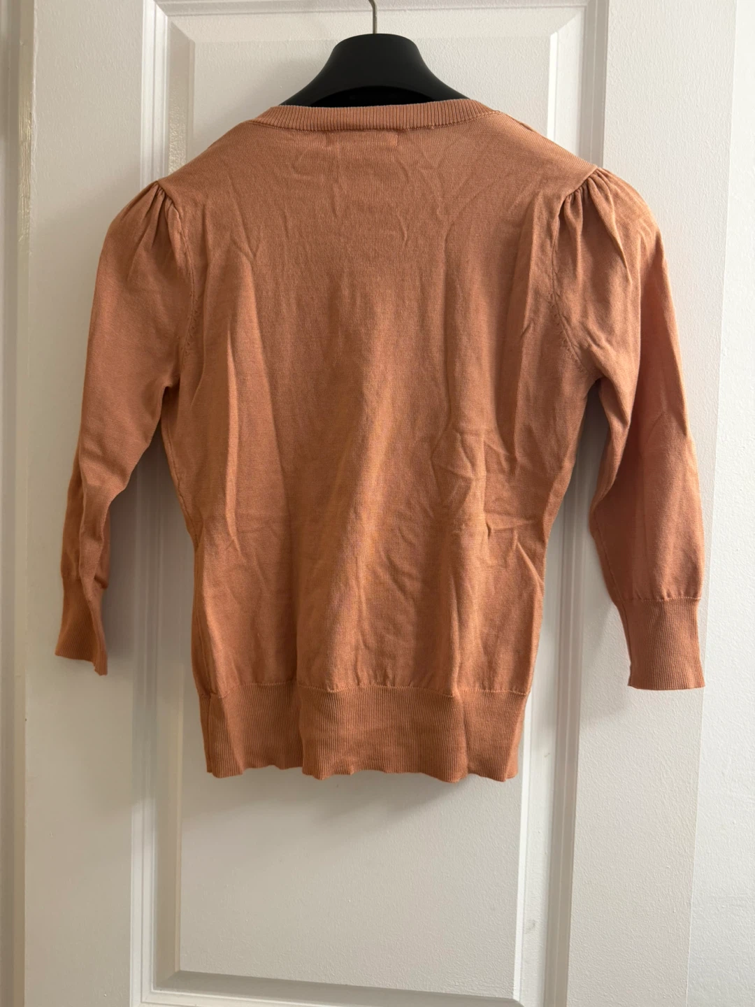Link & Luxe Salmon V-neck Knit Top - photo 2