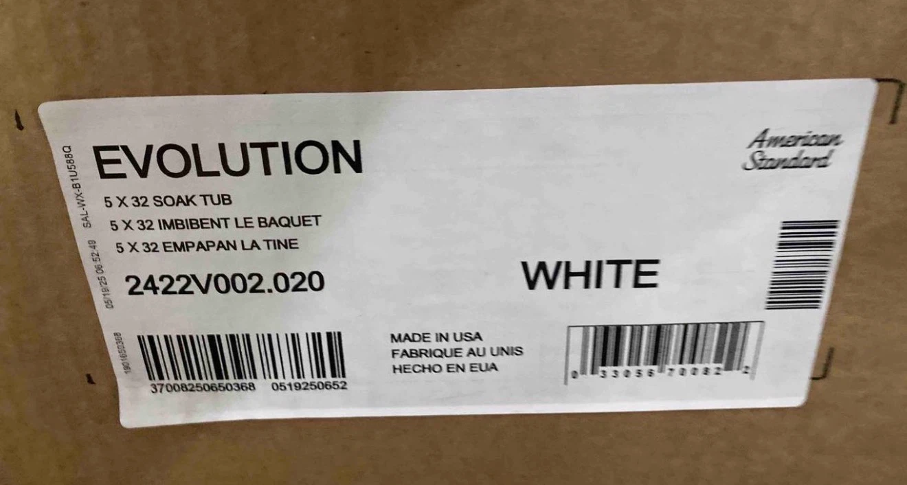 American Standard Evolution Soak Tub 5 x 32 - photo 5