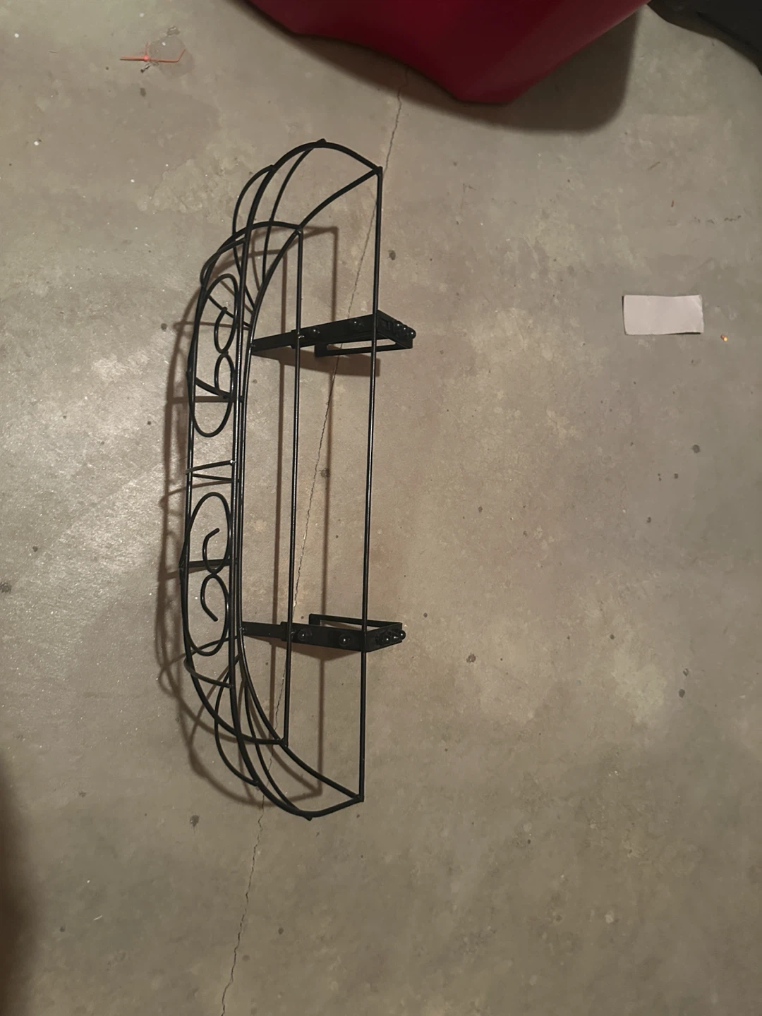 Black Metal Hanging Storage Basket - photo 5