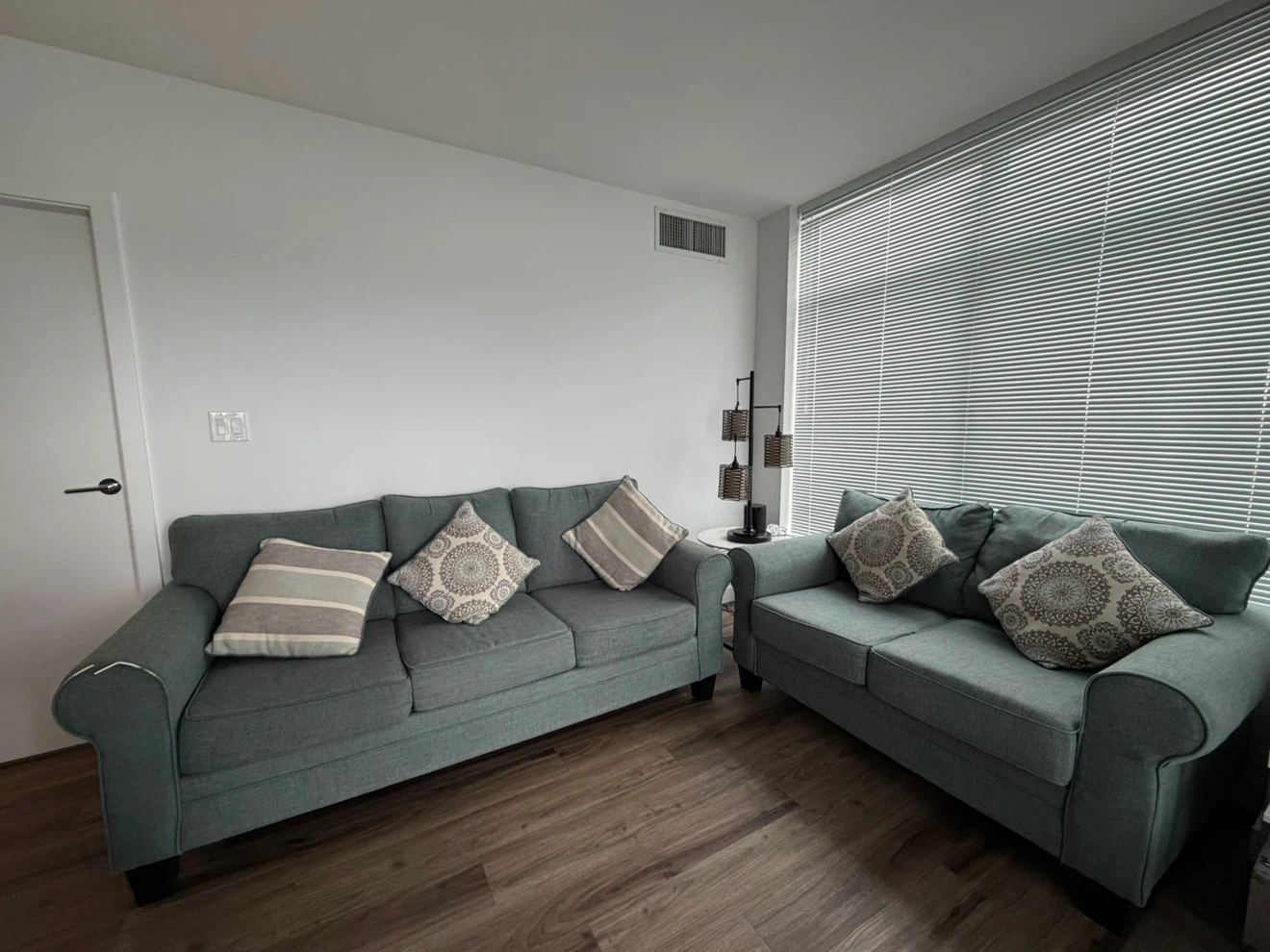 Fabric Sofa and Loveseat Set