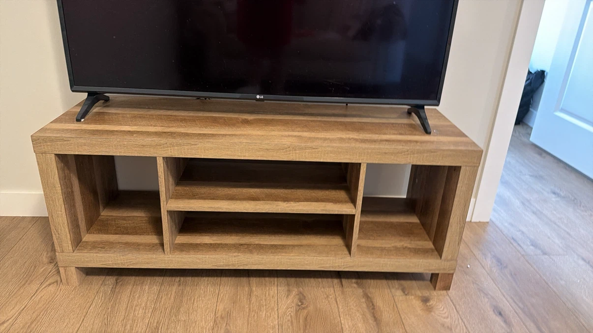 Wood Grain Media Console