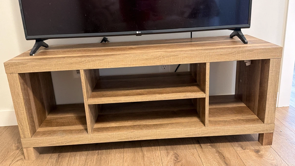 Wood Grain Media Console - photo 2