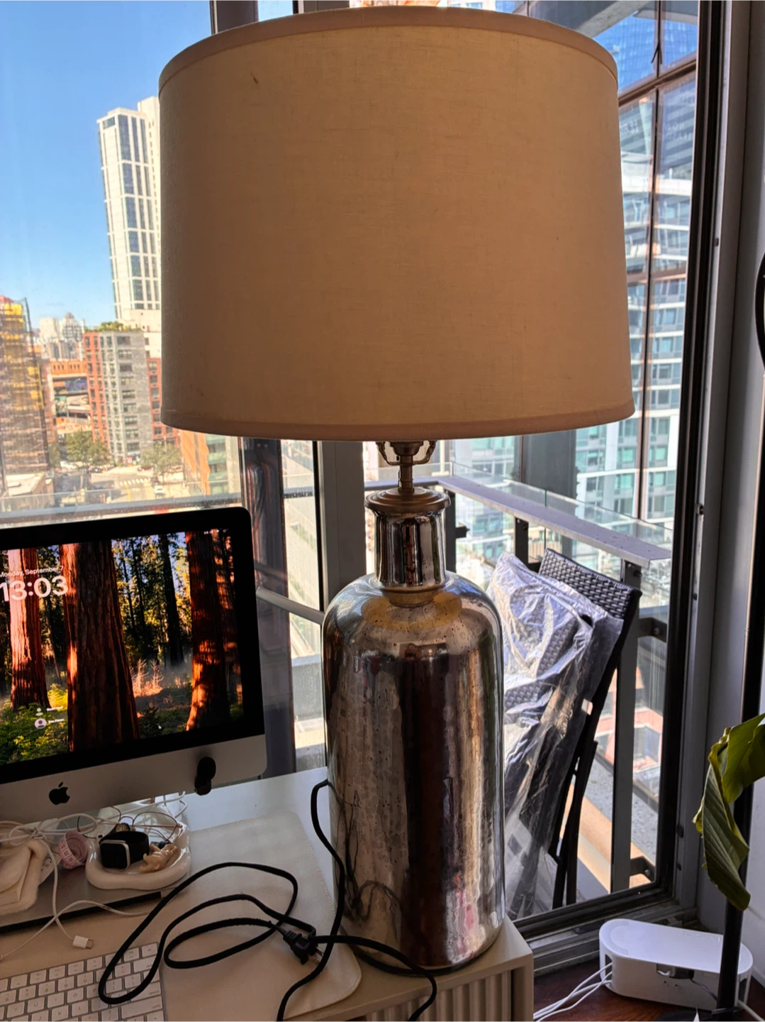 Restoration Hardware Mercury Glass Table Lamp
