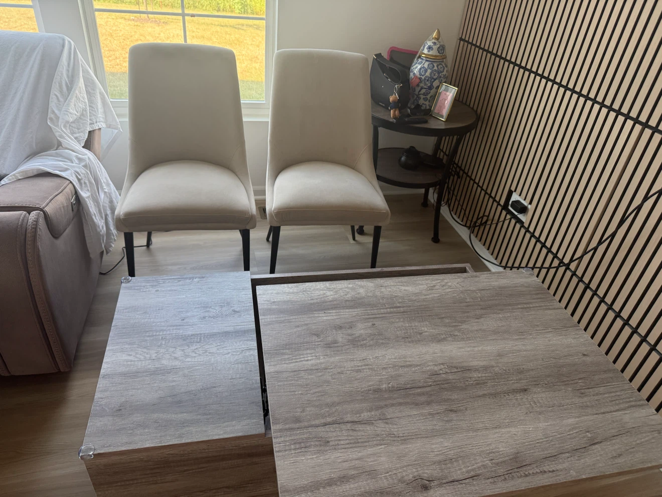 Set of Two Chairs and Table