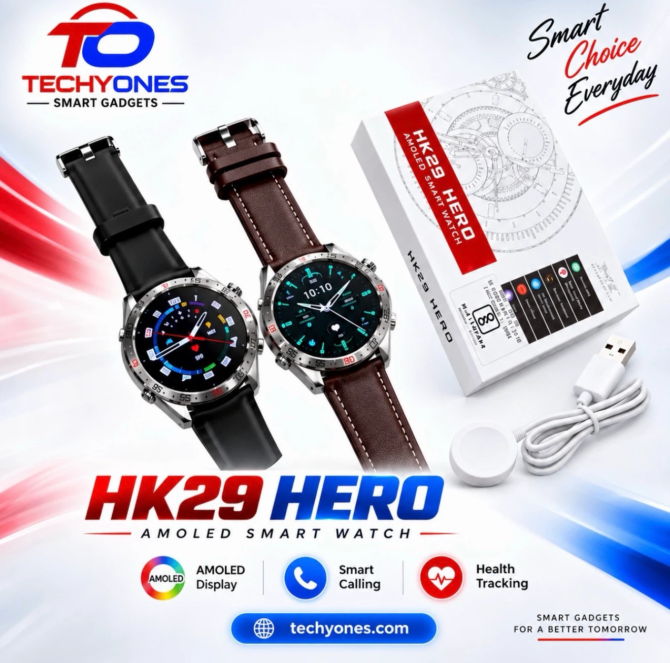 HK29 Hero AMOLED Smart Watch