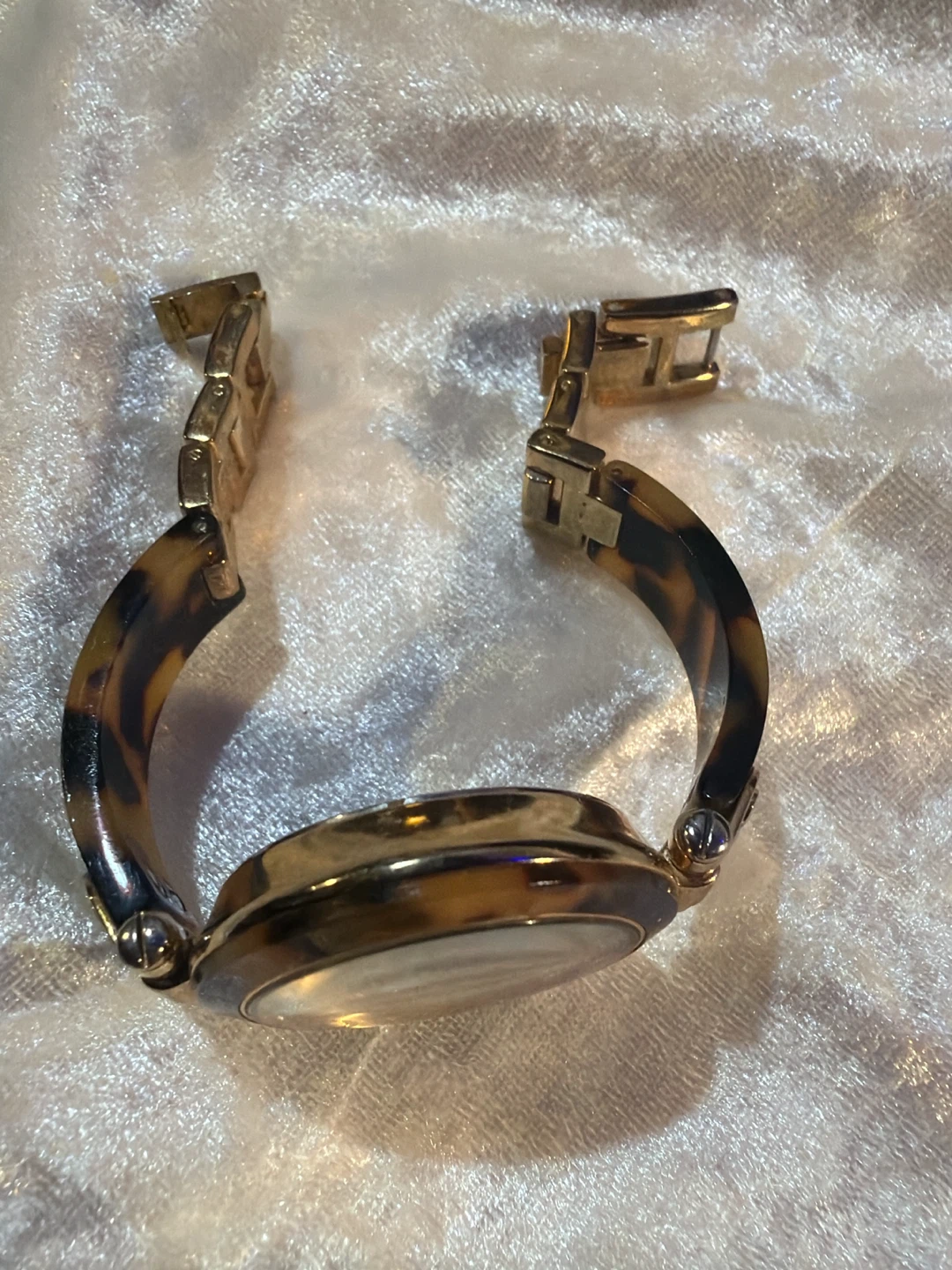 Anne Klein Tortoise Shell and Gold Tone Watch - photo 3