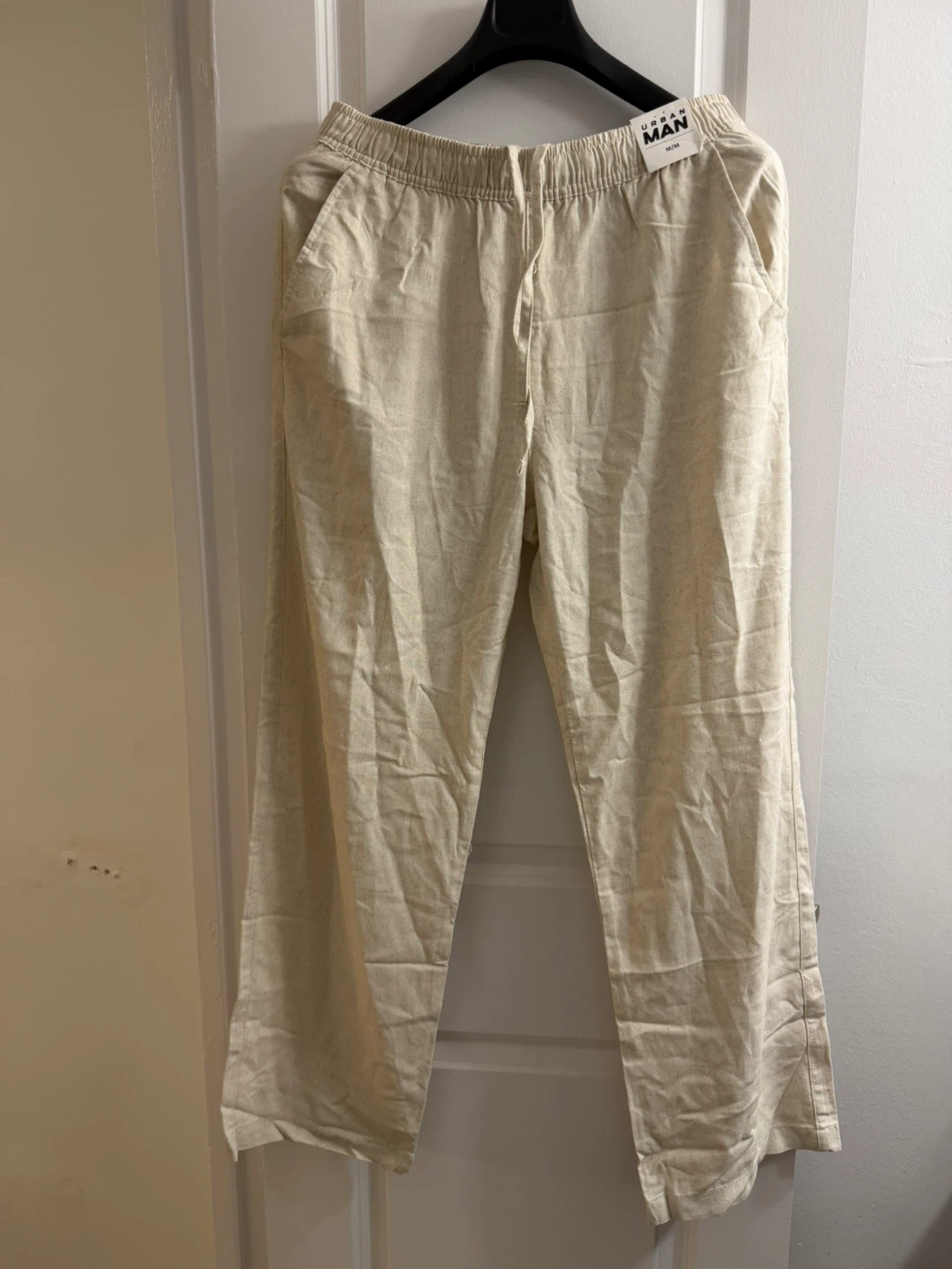 Urban Man Men's Beige Trousers - Size M - photo 2