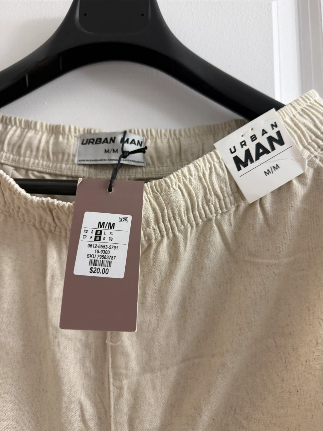 Urban Man Men's Beige Trousers - Size M - photo 5