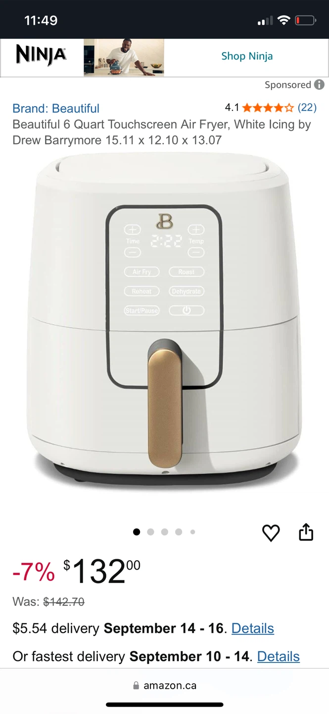 Beautiful 6 Quart Digital Air Fryer - photo 3