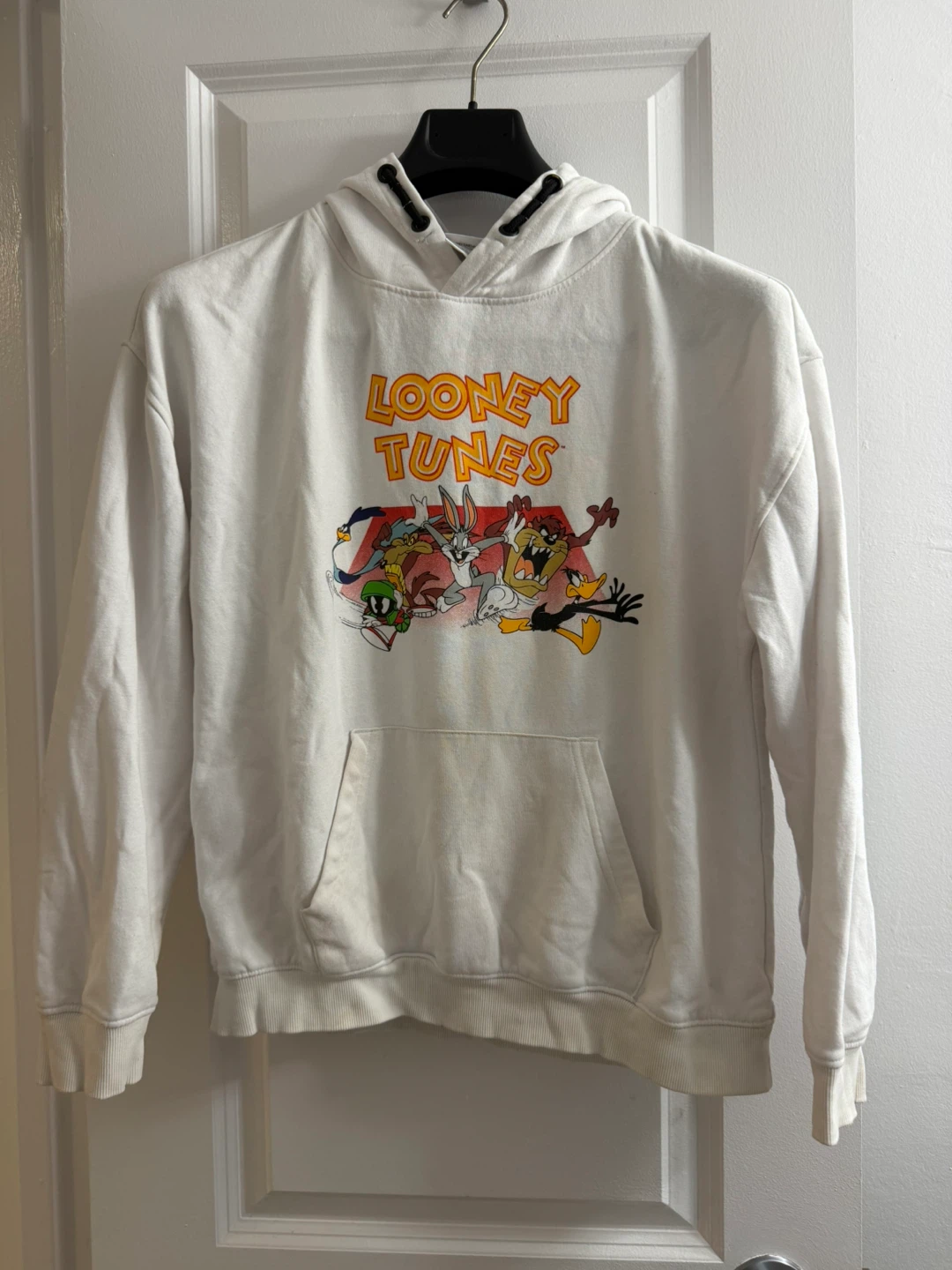 Looney Tunes White Graphic Hoodie