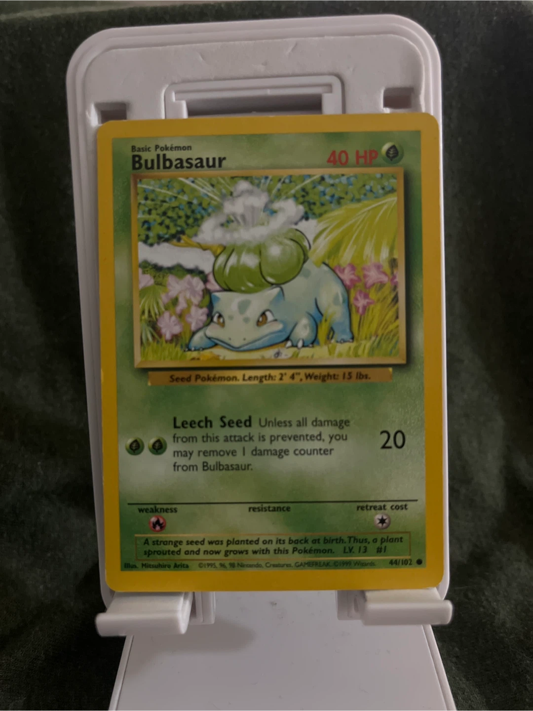 Bulbasaur 1999 Base Set Pokemon Card - photo 2