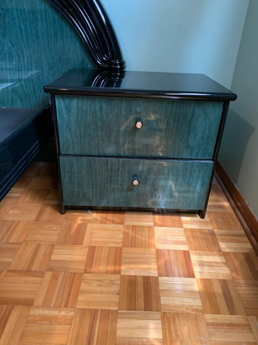 Green Lacquer Bedroom Furniture Set - photo 3