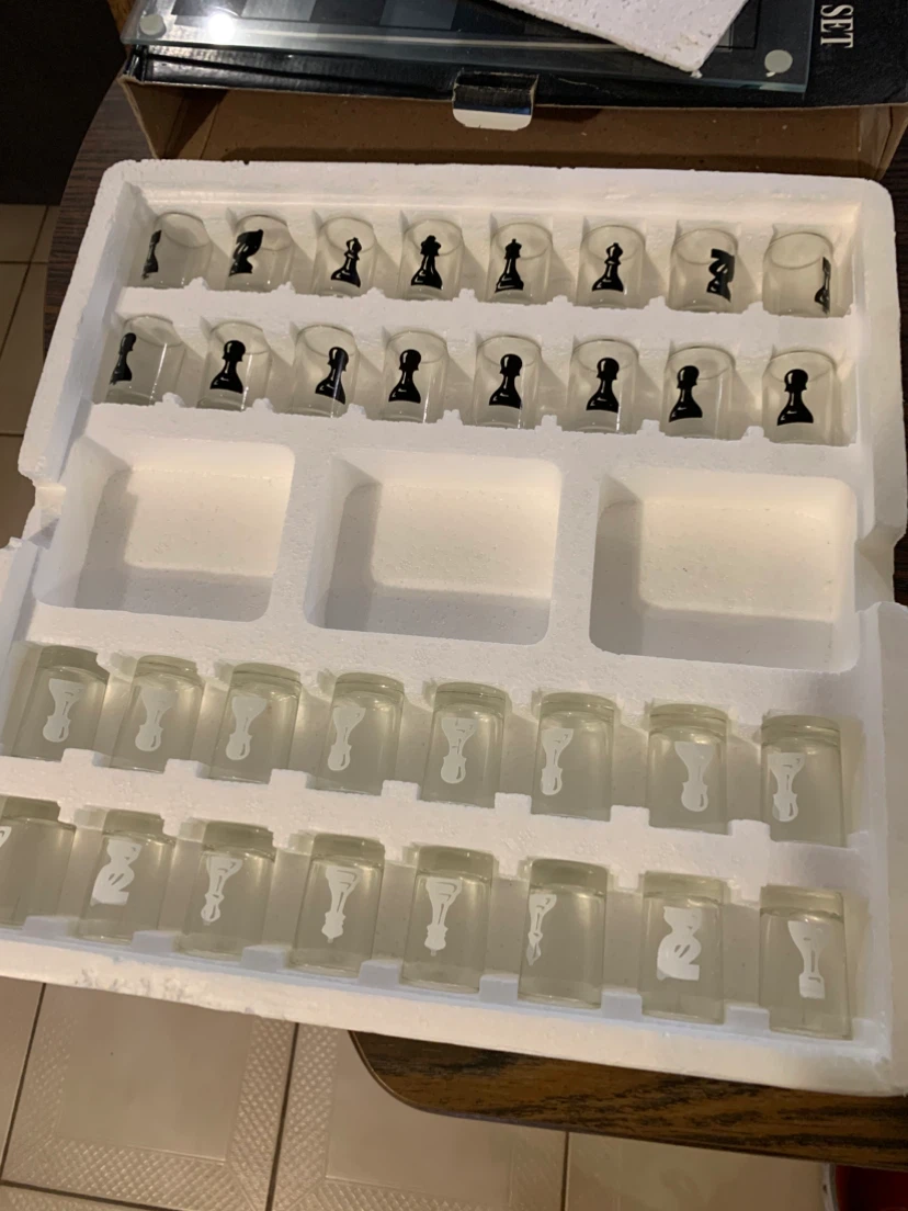 Glass Chess Shot Glass Set - photo 2