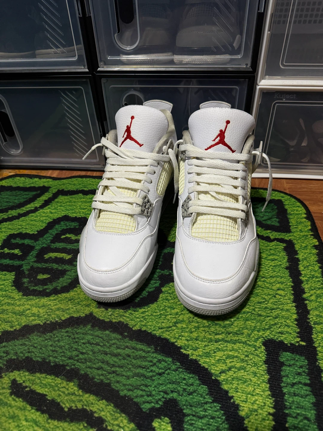 Nike Air Jordan 4 White Oreo Size 10.5 - photo 2