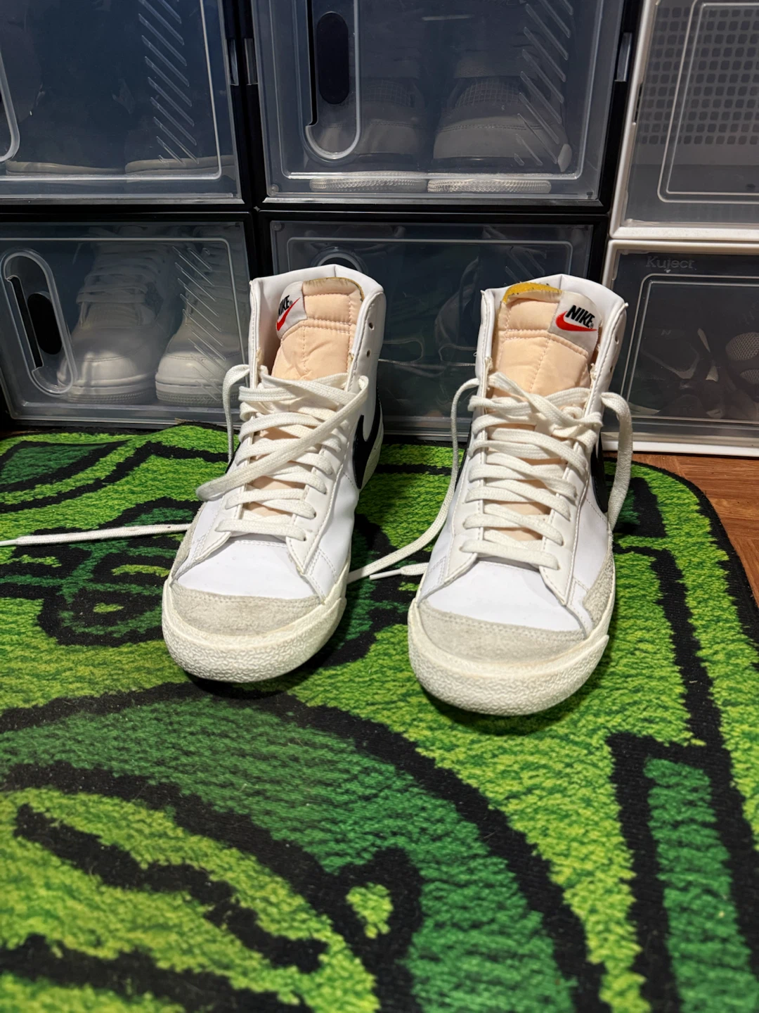 Nike Blazer Mid '77 Vintage White Black Size 10.5 - photo 2