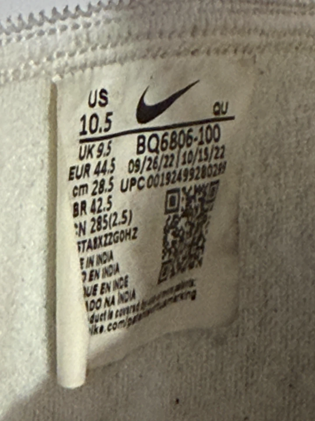 Nike Blazer Mid '77 Vintage White Black Size 10.5 - photo 3