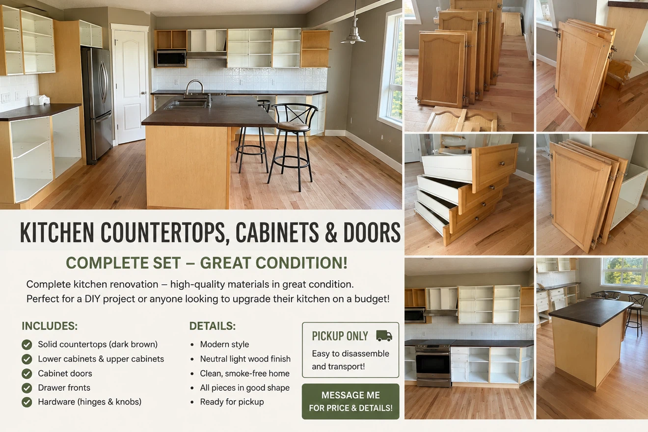 Complete Kitchen Cabinet and Countertop Set