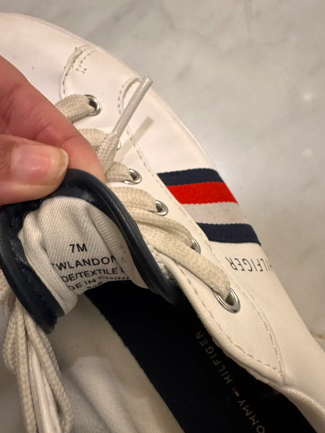 Tommy Hilfiger White Sneakers Size 7M - photo 3