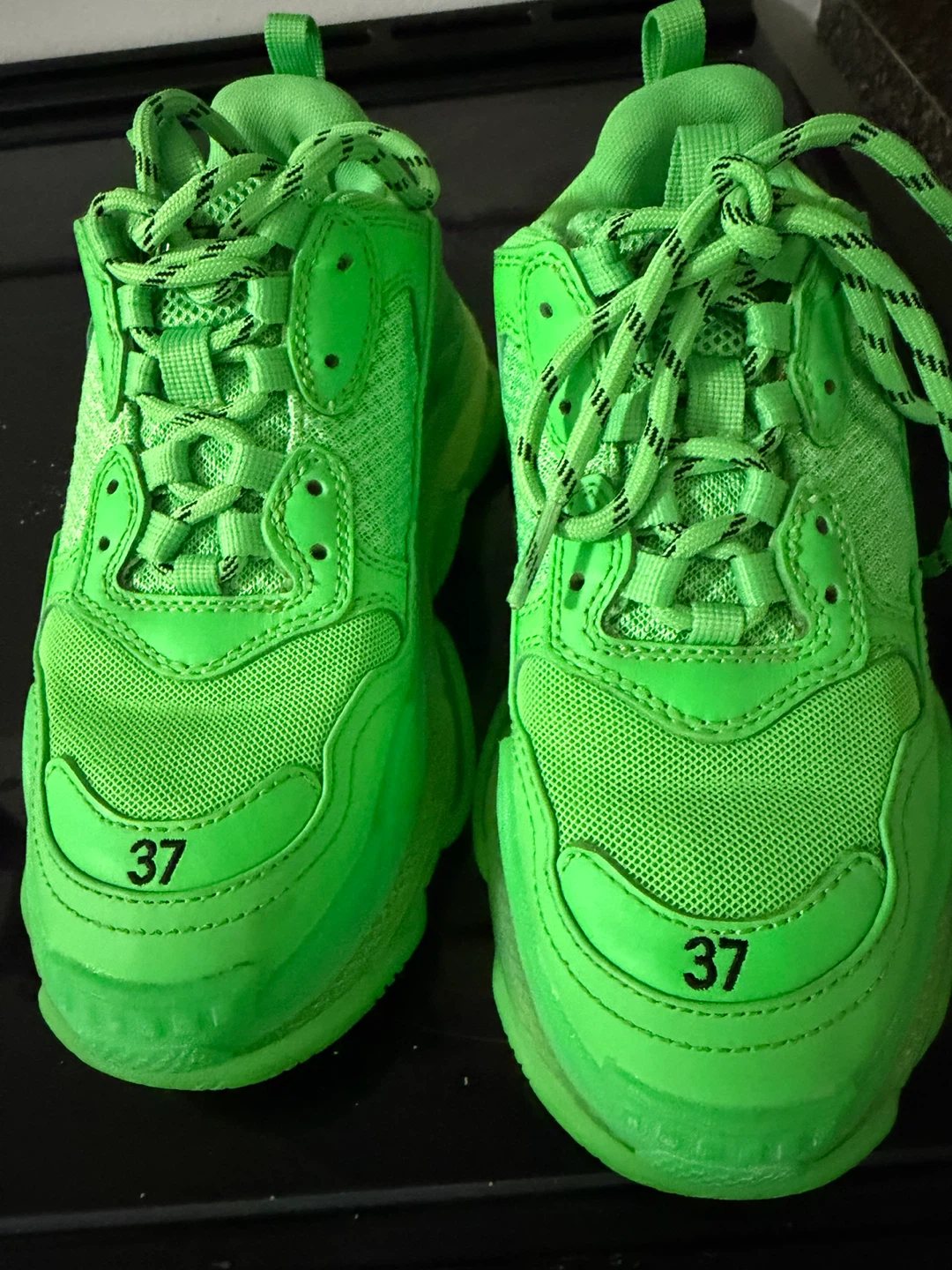 Balenciaga Triple S Sneakers Neon Green